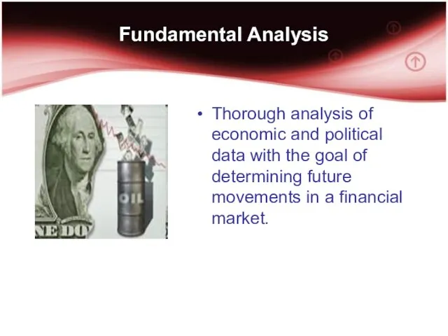 Fundamental Analysis Thorough analysis of economic and political data with the goal