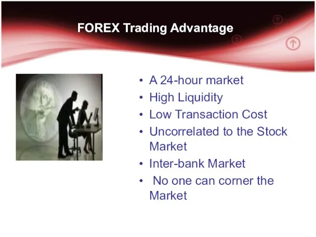 FOREX Trading Advantage A 24-hour market High Liquidity Low Transaction Cost Uncorrelated