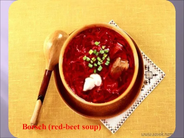 Borsch (red-beet soup)