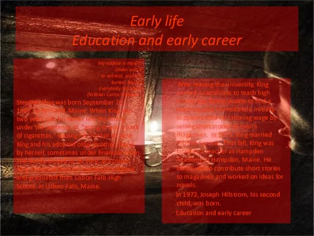 Early life Education and early career After leaving the university, King earned