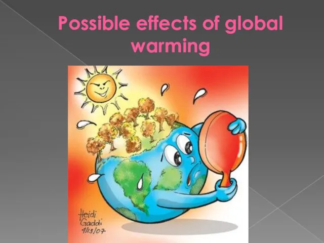 Possible effects of global warming