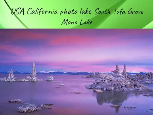 USA California photo lake South Tufa Grove Mono Lake