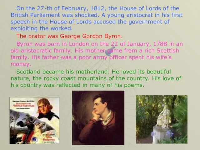 On the 27-th of February, 1812, the House of Lords of the