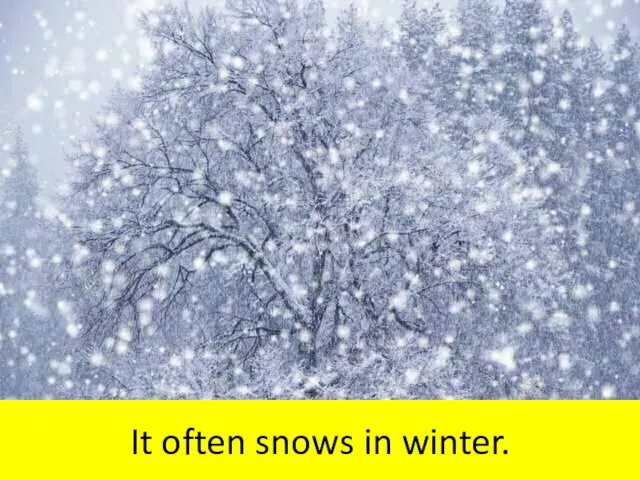It often snows in winter.