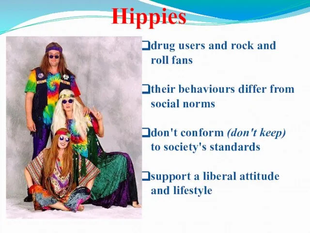 drug users and rock and roll fans their behaviours differ from social