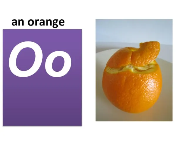 an orange Oo
