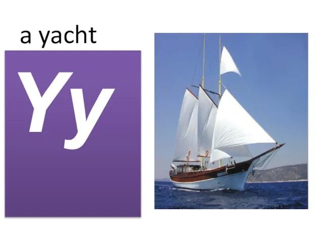 a yacht Yy