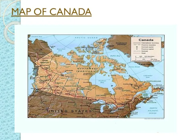 MAP OF CANADA