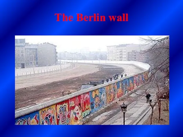 The Berlin wall