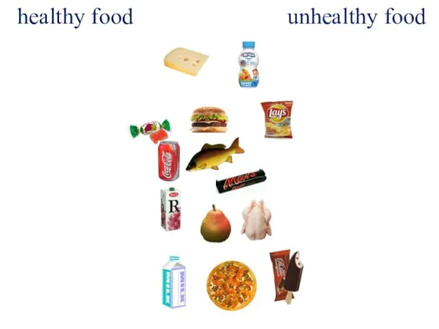 healthy food unhealthy food