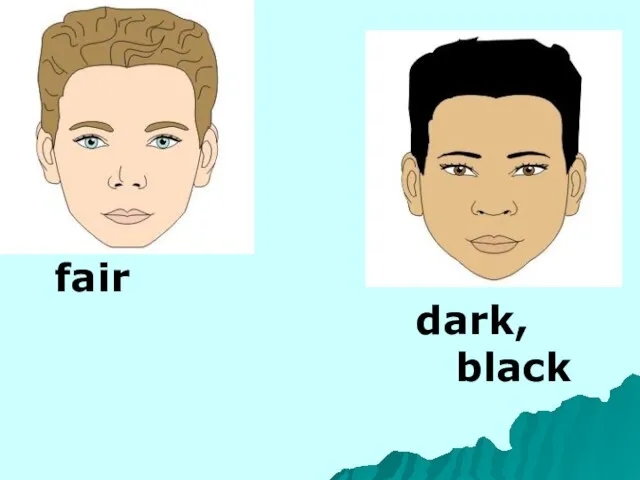 fair dark, black
