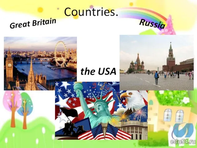 Countries. Great Britain the USA Russia