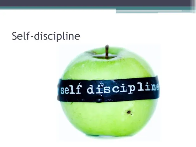 Self-discipline