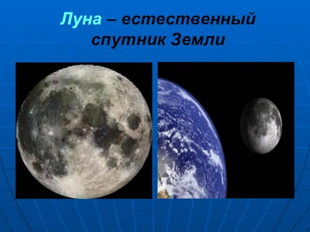 Луна – естественный спутник Земли