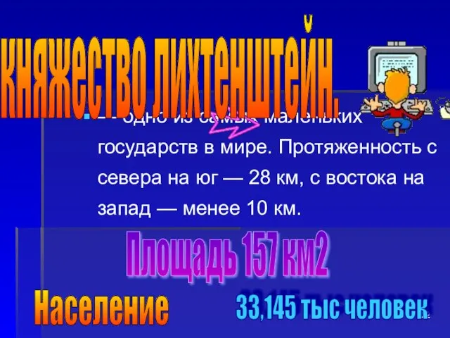 — одно из самых маленьких государств в мире. Протяженность с севера на