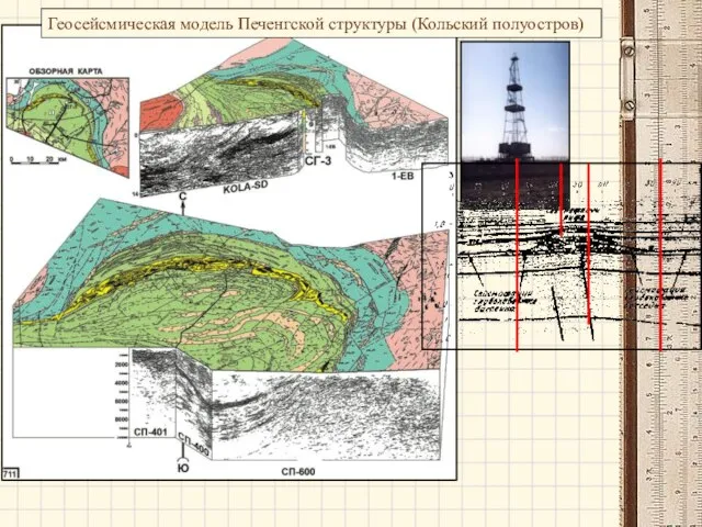 Геосейсмическая модель Печенгской структуры (Кольский полуостров)
