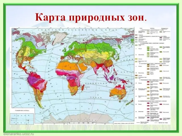 Карта природных зон.