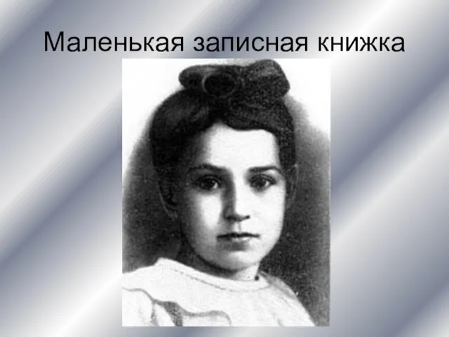 Маленькая записная книжка