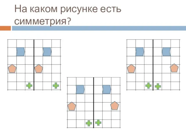 На каком рисунке есть симметрия?