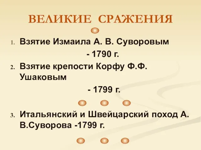 ВЕЛИКИЕ СРАЖЕНИЯ Взятие Измаила А. В. Суворовым - 1790 г. Взятие крепости