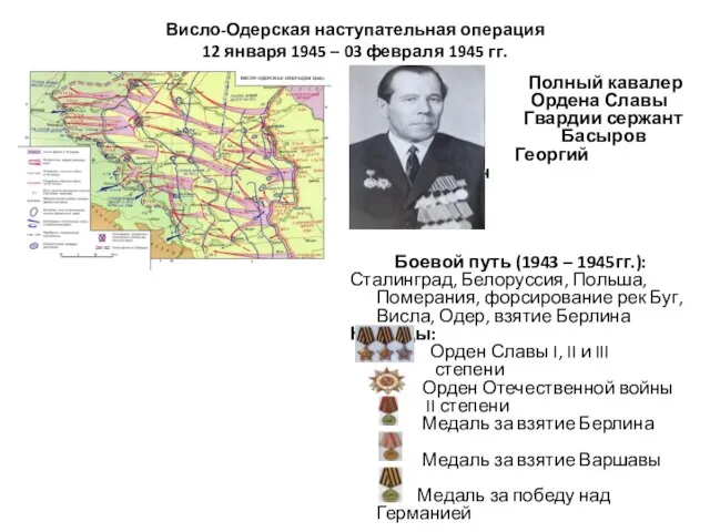 Висло-Одерская наступательная операция 12 января 1945 – 03 февраля 1945 гг. Полный
