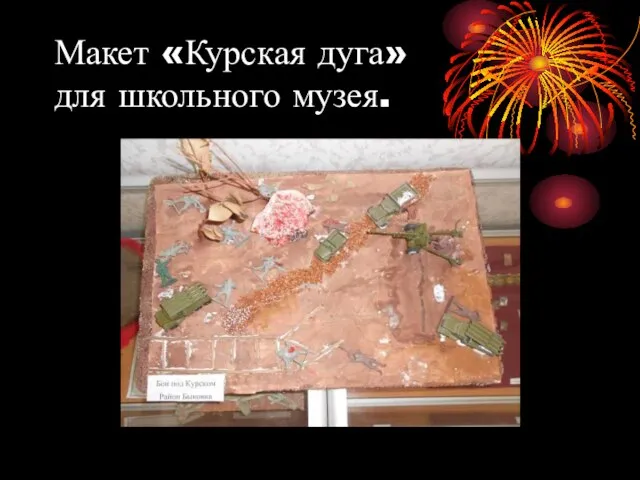 Макет «Курская дуга» для школьного музея.