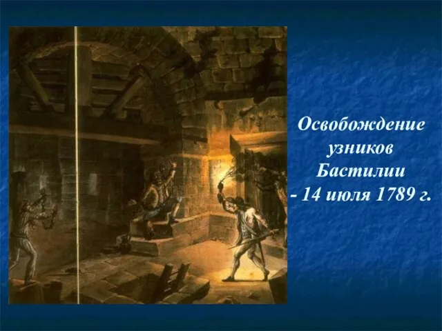 Освобождение узников Бастилии - 14 июля 1789 г.