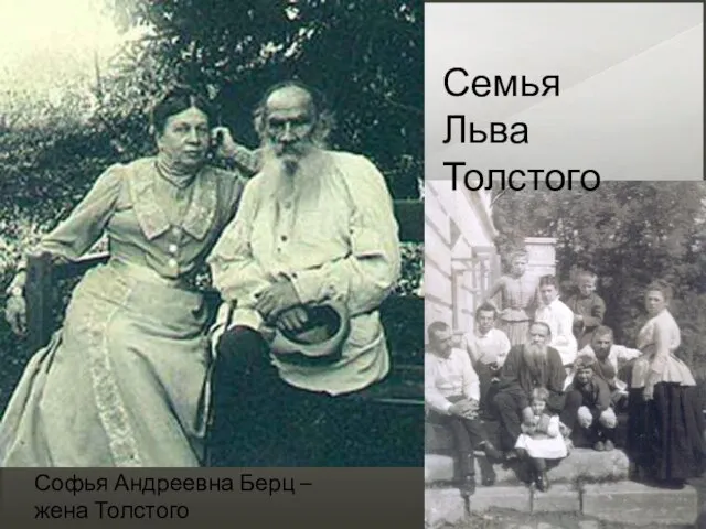 Софья Андреевна Берц – жена Толстого Семья Льва Толстого