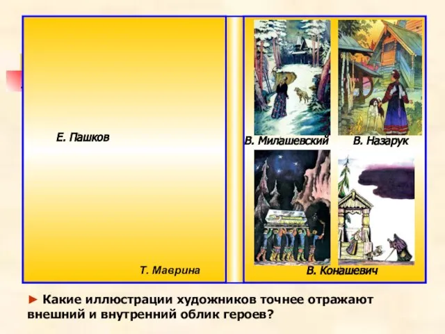 Т. Маврина Е. Пашков В. Милашевский В. Конашевич ► Какие иллюстрации художников