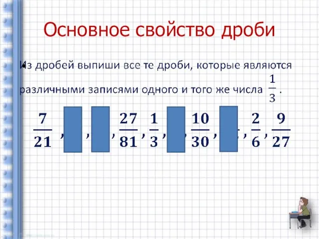 Основное свойство дроби