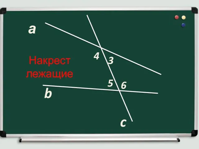 а b c 5 3 Накрест лежащие 4 6