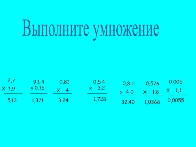 0,81 Х 4 0,5 4 х 3,2 9,1 4 х 0,15 2,7