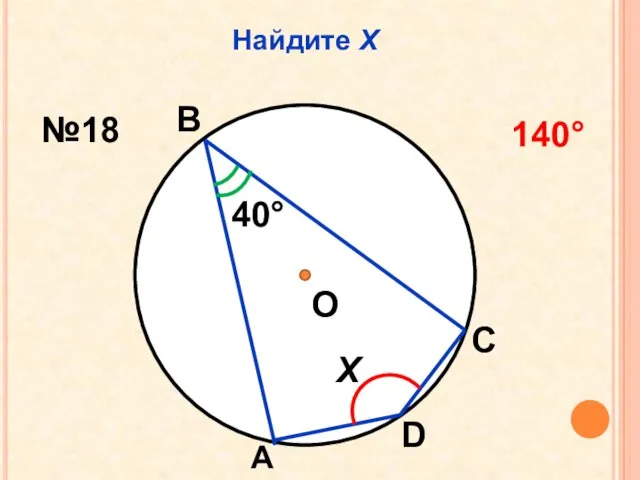 Найдите Х О 40 Х В А С D №18 140