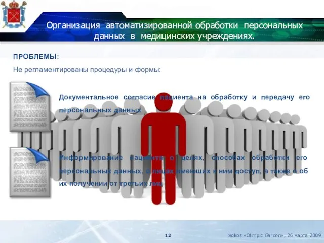 Организация автоматизированной обработки персональных данных в медицинских учреждениях. Документальное согласие пациента на