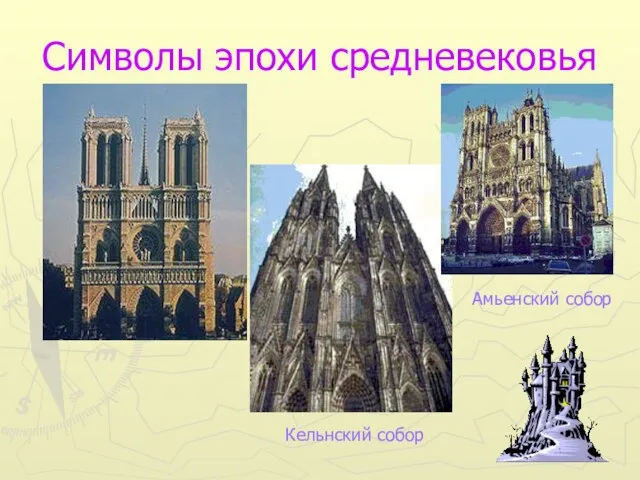 Символы эпохи средневековья Кельнский собор Амьенский собор