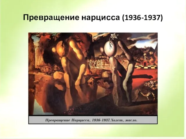 Превращение нарцисса (1936-1937)