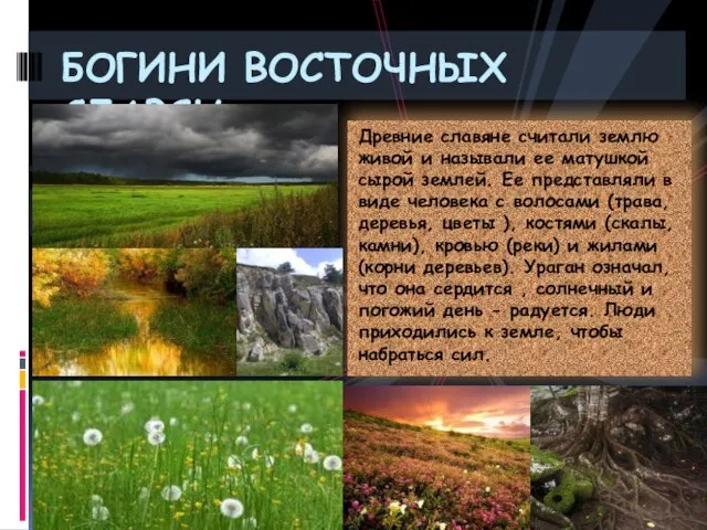 Древние славяне считали землю живой и называли ее матушкой сырой землей. Ее