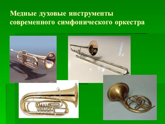 Медные духовые инструменты современного симфонического оркестра