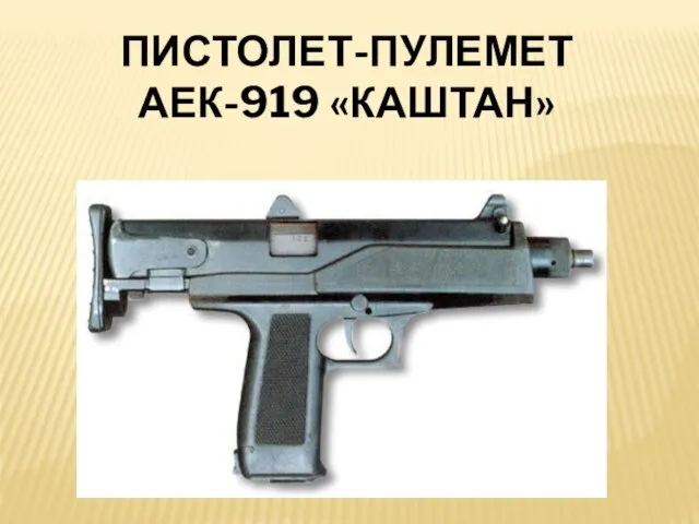 ПИСТОЛЕТ-ПУЛЕМЕТ АЕК-919 «КАШТАН»