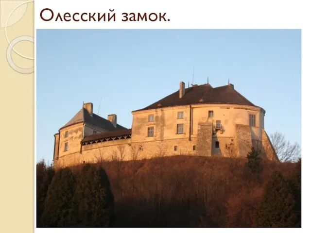 Олесский замок. памятник архитектуры XIV—XVII веков, расположенный возле посёлка Олеско Бусского района Львовской области