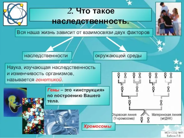 2. Что такое наследственность. Вся наша жизнь зависит от взаимосвязи двух факторов