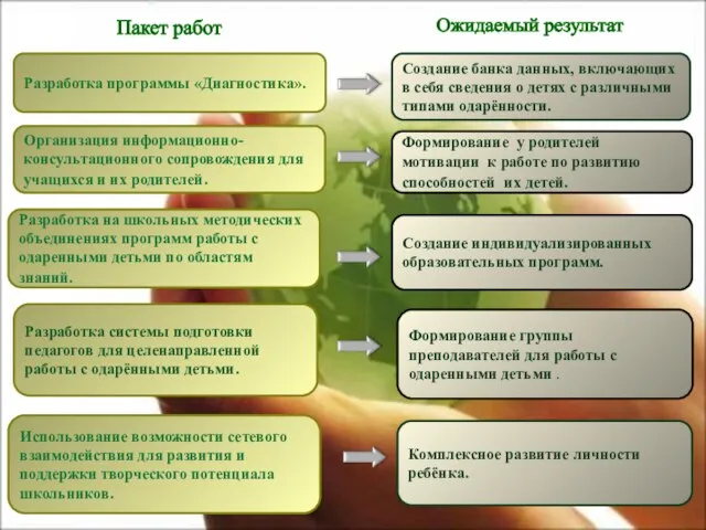 Разработка программы «Диагностика». Организация информационно-консультационного сопровождения для учащихся и их родителей. Разработка