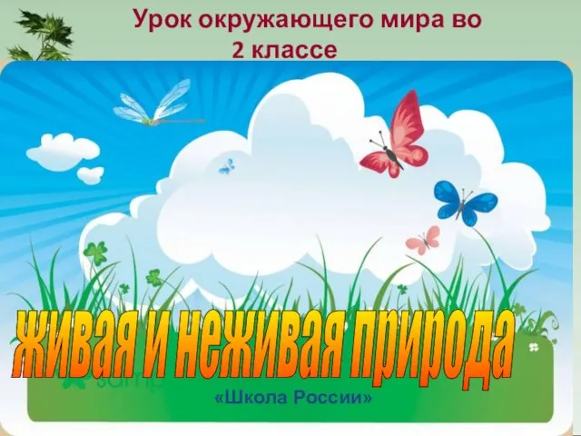 Урок окружающего мира во 2 классе «Школа России» живая и неживая природа