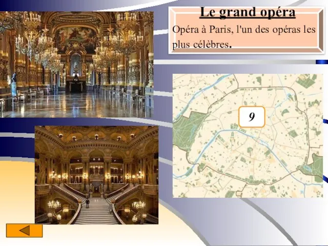 Le grand opéra Opéra à Paris, l'un des opéras les plus célèbres. 9
