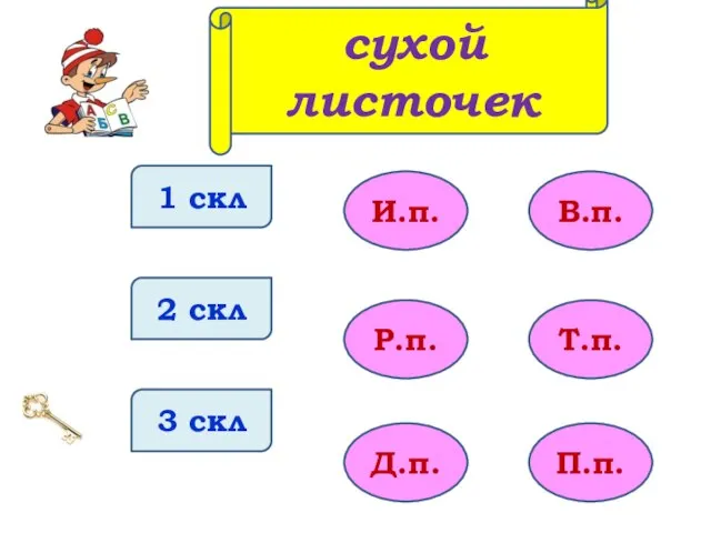 1 скл 2 скл 3 скл И.п. Р.п. Д.п. В.п. Т.п. П.п. сухой листочек