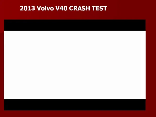 2013 Volvo V40 CRASH TEST