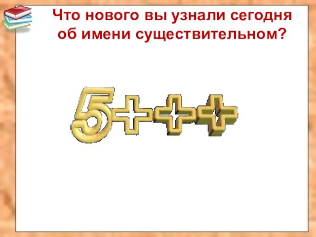 Что нового вы узнали сегодня об имени существительном?