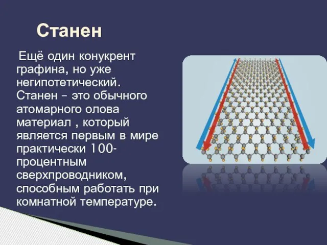 Ещё один конукрент графина, но уже негипотетический. Станен – это обычного атомарного