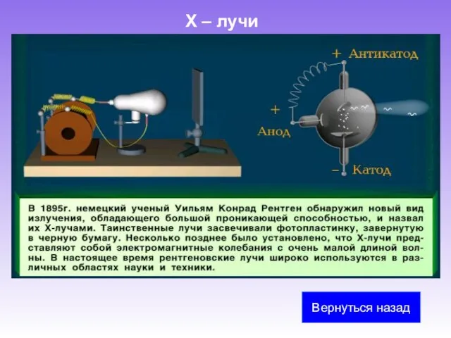 Х – лучи Вернуться назад