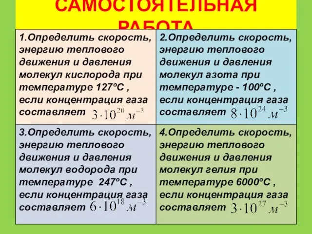 САМОСТОЯТЕЛЬНАЯ РАБОТА